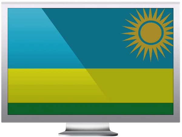 Ruanda lippu — kuvapankkivalokuva