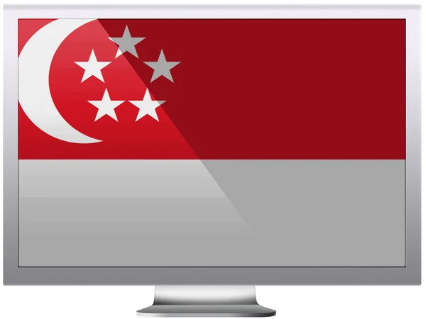 Die Singapore-Flagge — Stockfoto