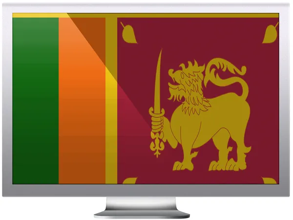 Vlajka Srí lanka — Stock fotografie