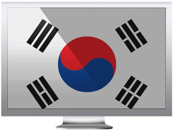 La bandera de Corea del Sur — Foto de Stock