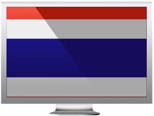 Die thailändische Flagge — Stockfoto