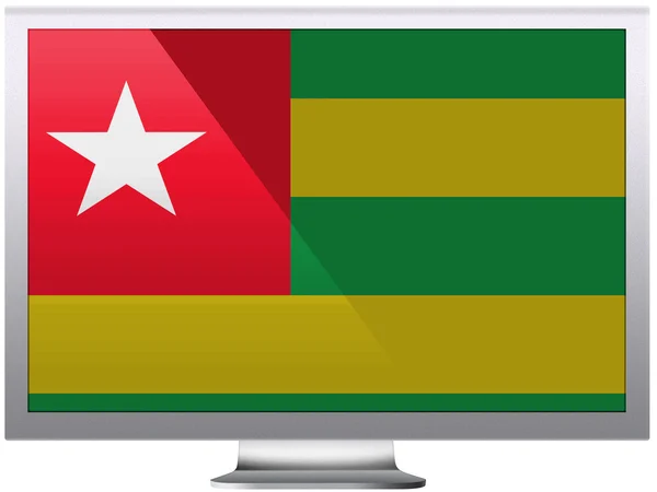 Bandeira do Togo — Fotografia de Stock