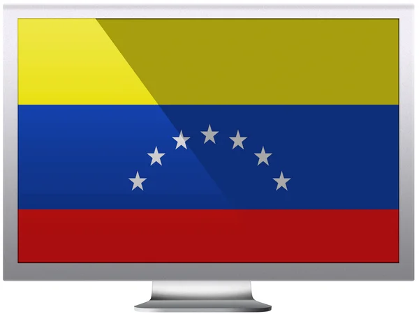 Die venezuelanische Flagge — Stockfoto