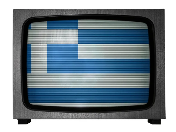 The Greek flag — Stock Photo, Image