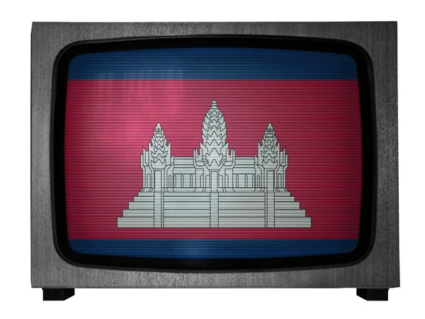 Kamboçya bayrağı — Stok fotoğraf