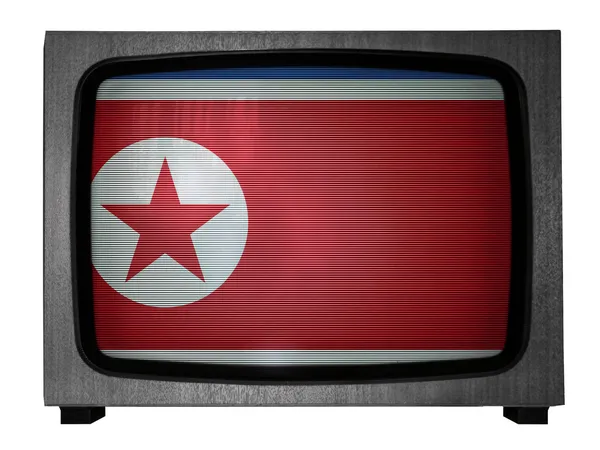 Le drapeau nord-coréen — Photo