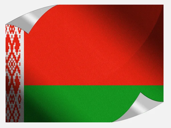 The Belarusian flag — Stock Photo, Image