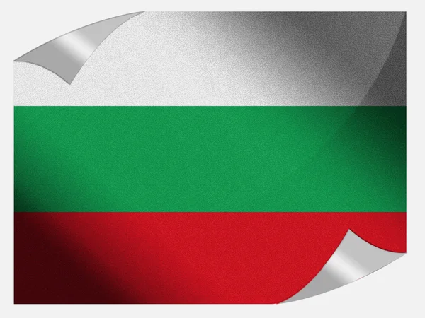 Die bulgarische Flagge — Stockfoto