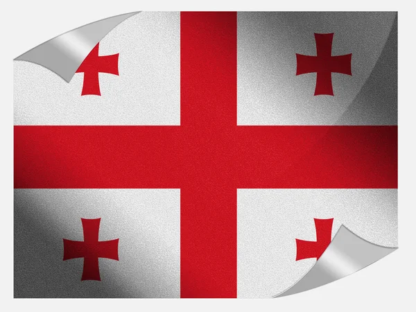 La bandera georgiana —  Fotos de Stock