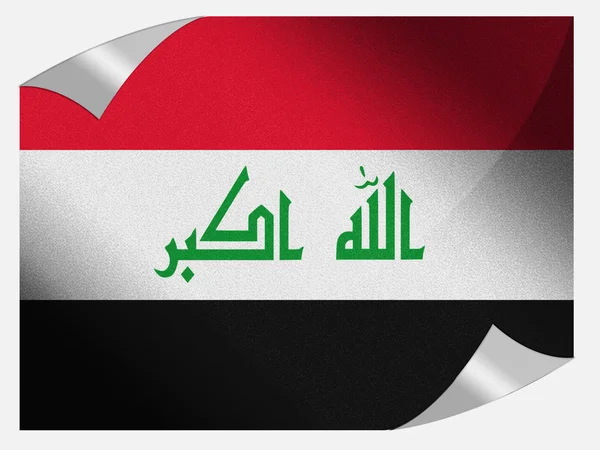 La bandiera irachena — Foto Stock