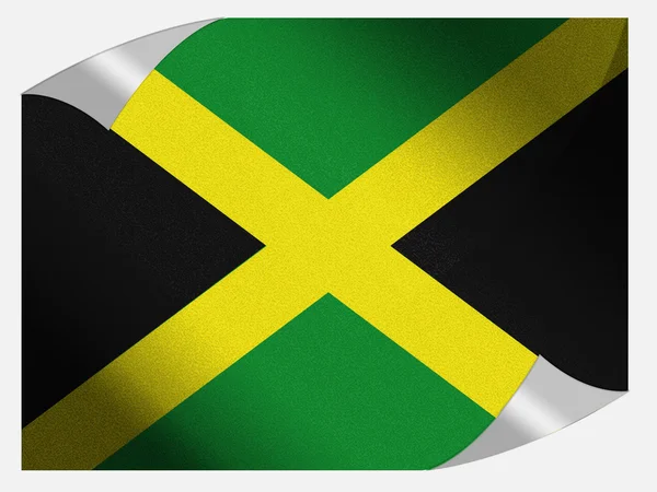 Bandeira da Jamaica — Fotografia de Stock