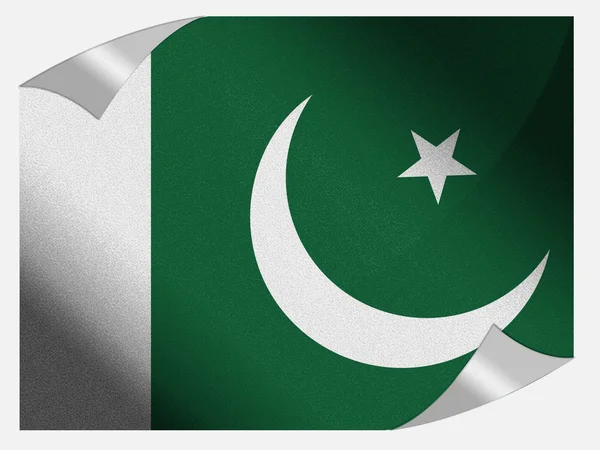 Die pakistanische Flagge — Stockfoto