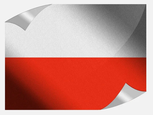 The Polish flag — Stock Photo, Image