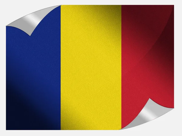 Die rumänische Flagge — Stockfoto