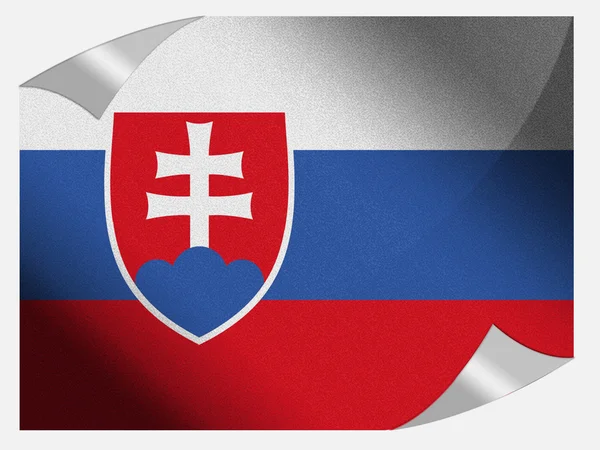 Flaggan Slovakien — Stockfoto