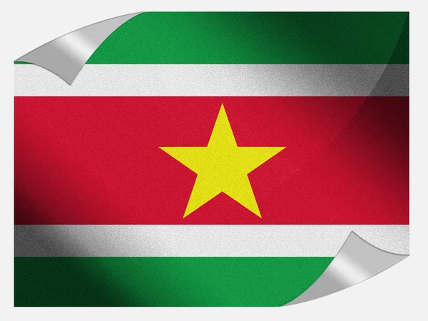 Surinams flagga — Stockfoto