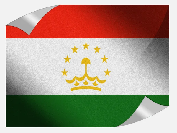 A Tádzsik zászló — Stock Fotó