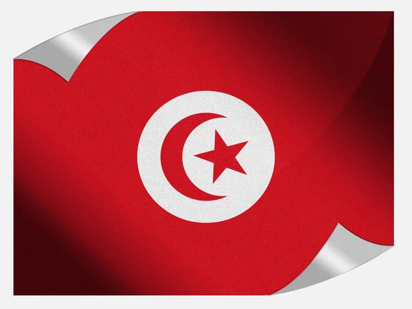 Bandeira de Tunis — Fotografia de Stock