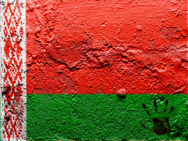 The Belarusian flag — Stock Photo, Image