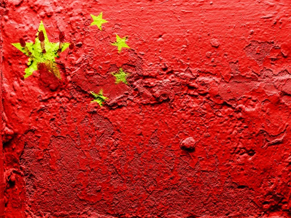 La bandera china — Foto de Stock