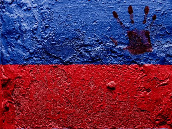 De Haïtiaanse vlag — Stockfoto