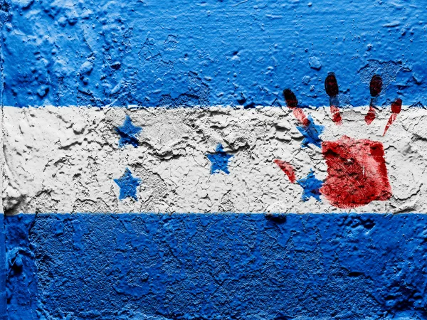 De Hondurese vlag — Stockfoto