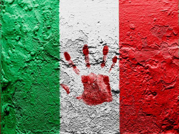 Η ιταλική σημαία — Φωτογραφία Αρχείου