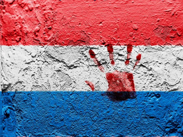 The Luxembourg flag — Stock fotografie