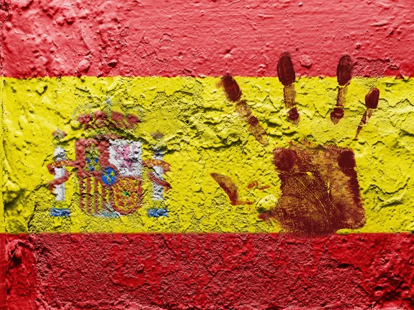 Іспанська прапор — стокове фото