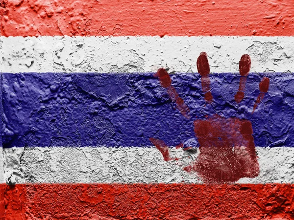 Le drapeau thaïlandais — Photo