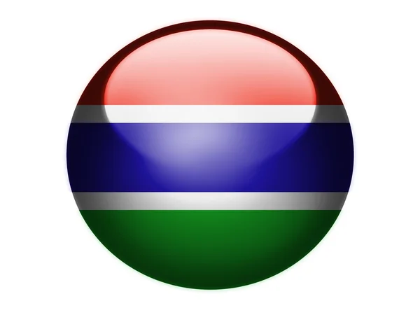 Die Gambia-Flagge — Stockfoto