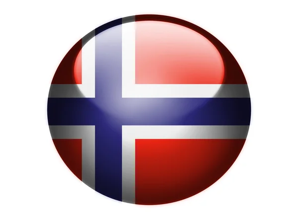 Den norska flaggan — Stockfoto