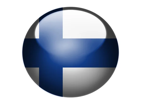 The Finnish flag — Stock Photo, Image