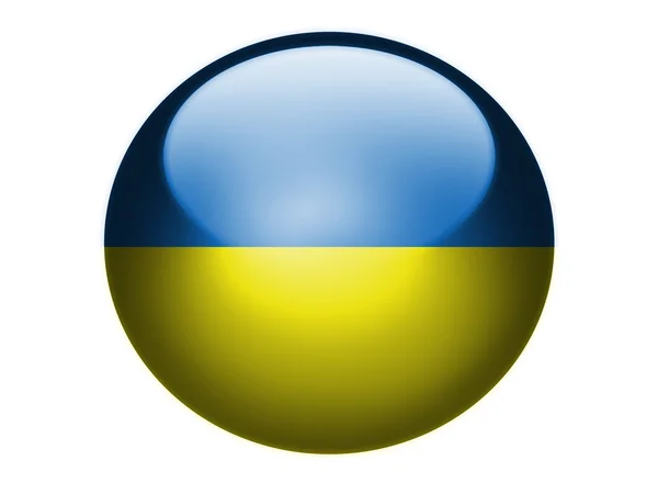Die ukrainische Flagge — Stockfoto