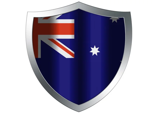 Den australiska flaggan — Stockfoto