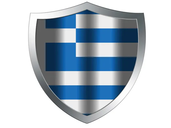 Řecká vlajka — Stock fotografie