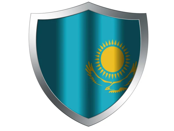 De vlag van kazakh — Stockfoto