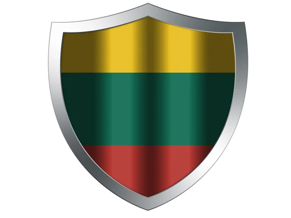 Litevská vlajka — Stock fotografie