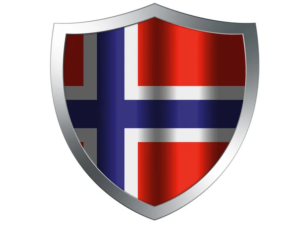 Le drapeau norvégien — Photo