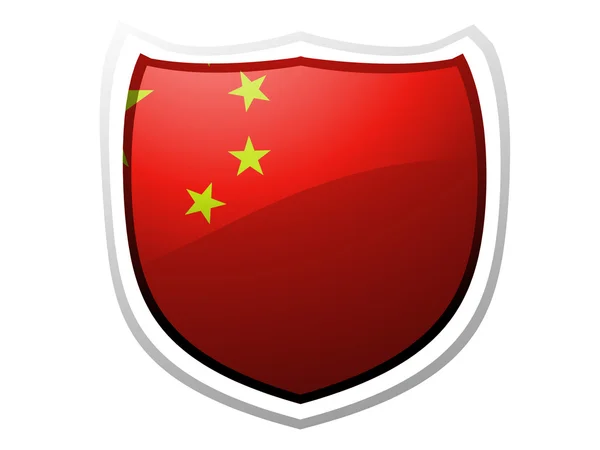 A kínai zászló — Stock Fotó
