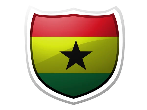 The Ghana flag — Stock Photo, Image