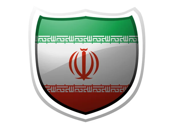 Die iranische Flagge — Stockfoto