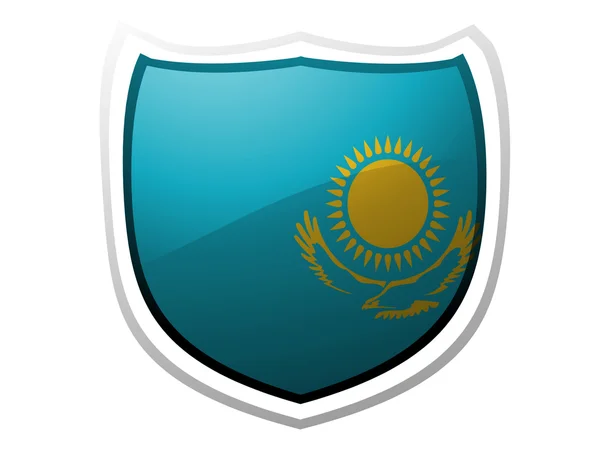 哈萨克斯坦国旗 — 图库照片