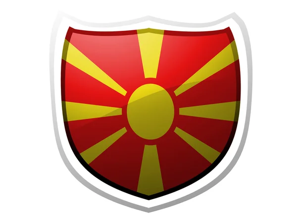 Flaga Macedonii — Zdjęcie stockowe