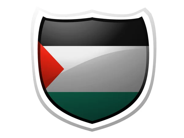 Den palestinska flaggan — Stockfoto