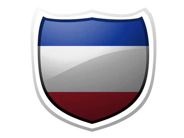 Sırbistan ve Karadağ bayrağı — Stok fotoğraf