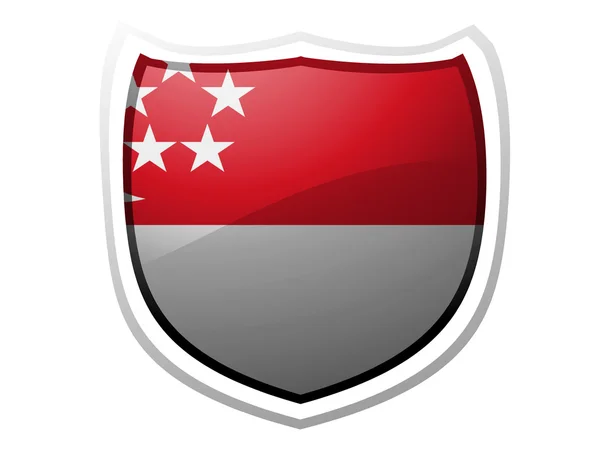 De vlag van singapore — Stockfoto