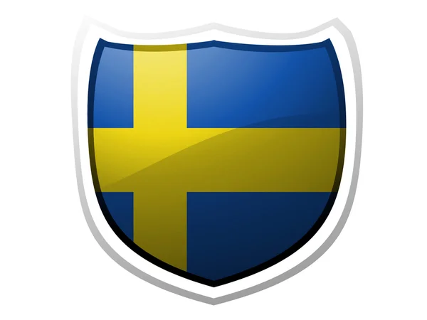 Den svenska flaggan — Stockfoto