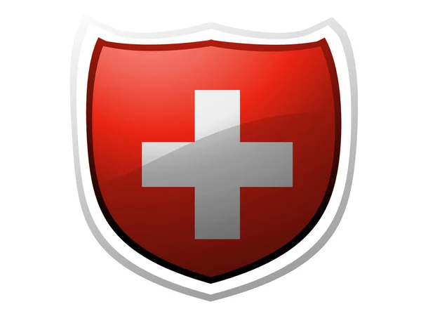 Флаг Швейцарии — стоковое фото