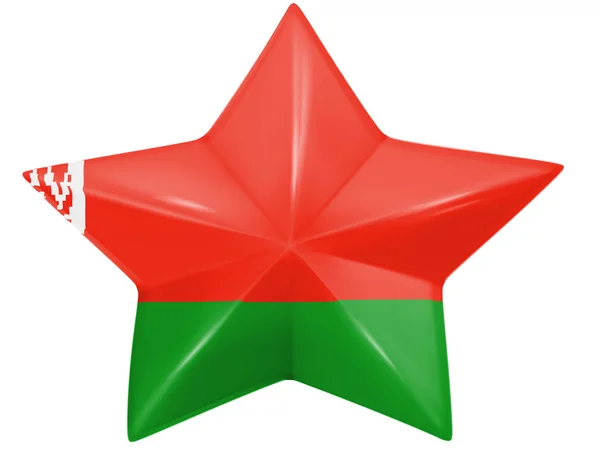 Die weißrussische Flagge — Stockfoto